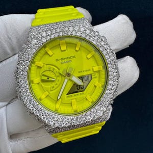 Custom Iced Moissanite Watch: VVS Lab Grown Diamonds, Stainless Steel