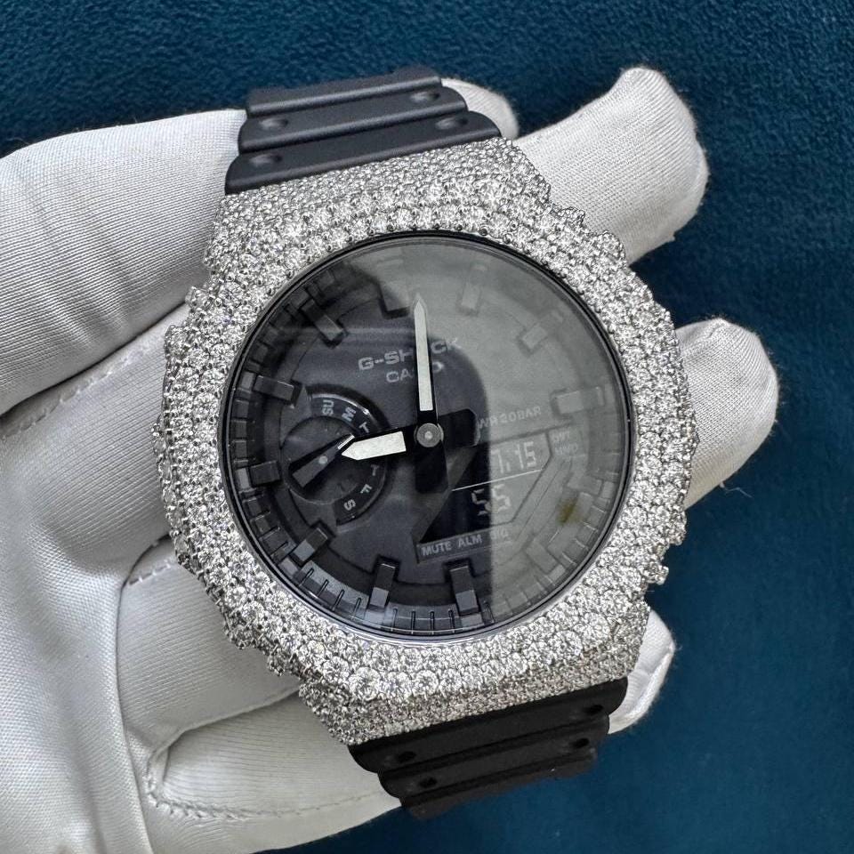 Fully Iced Out VVS Moissanite Diamond Stainless Steel Watch 38MM VVS Moissanite Diamond Watch – Loose Moissanite main image 4