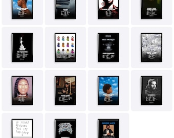 Pôsteres da capa do álbum do Drake, arte de parede musical, pôsteres de rappers, fã de música, ideia de presente, quadros para quarto, decoração masculina para espaço masculino, A2 A3 A4 8x10 5x7