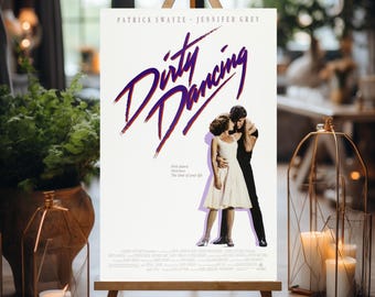 Pôster de Dirty Dancing, Impressões do Filme, Patrick Swayze, Jennifer Grey, Filme dos Anos 80, Tema de Dança Romântica, Galeria de Cinema em Casa, Arte de Parede para Cinema