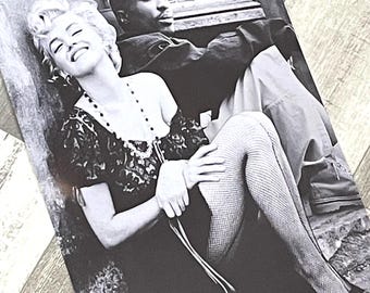 Pôster de Tupac Shakur e Marilyn Monroe, impressão em preto e branco, tema hip hop, para ele e para ela, estilo vintage, arte icônica, retrato do rapper, tamanhos A2, A3 e A4.