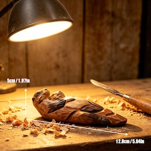 Familjefigur av havsutter, trädekoration med havsdjur, hylldekoration för uttermamma och bebis, Montessori-naturleksak, present till marinälskare bild 5