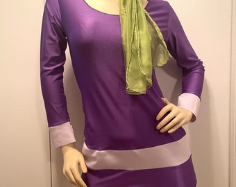 long sleeve purple dress like daphne