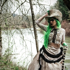 Wasteland Corset Top - Postapocalyptic - Steampunk - Halloween - Witch