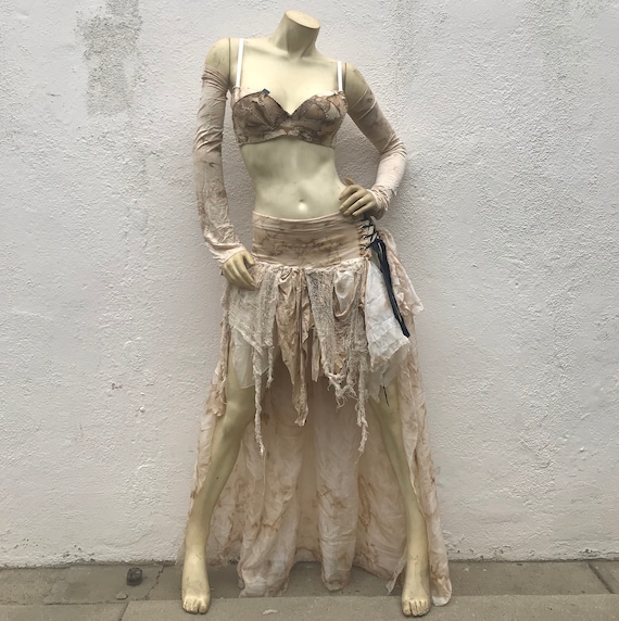 Rave fur set skirt apocalyptic free rave festival wasteland burner people new Wasteland Festival Outfits | TikTok main image 4