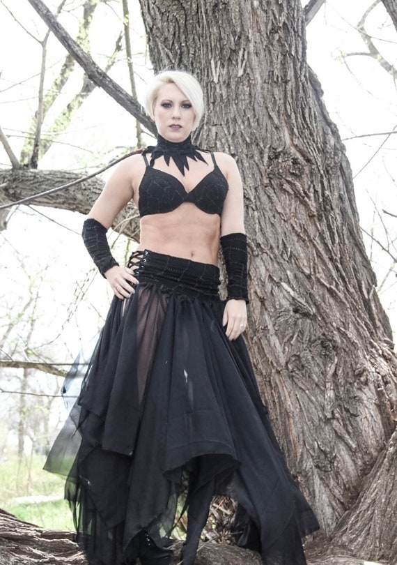 Wasteland Costume Corset Skirt Gothic Outfit Apocalyptic Outfit
