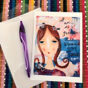 I am a Grown Ass Woman Card, Girlfriend greeting card, Encouragement Card, Funny Card, Divorced Woman Card, Funny Card for Girlfriend,