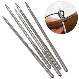 Leather Sewing Awl Needle Set (5pcs) for Canvas, Shoes & DIY Repair | Hand Stitching Tool Kit for Leathercraft