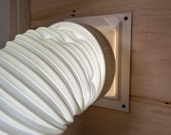 Portable AC Vent Port Kit – Removable Sliding Exhaust Hose Adapter for Door or Wall (2 Pack)