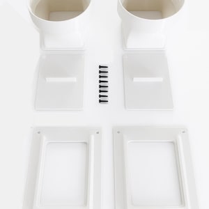 AC Exhaust Vent Door Port (6in/152mm) - 2 Pack
