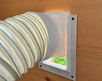 Tragbares AC-Vent-Kit für Tür oder Wand, Abluftschlauch-Adapter, 1 oder 2-Pack