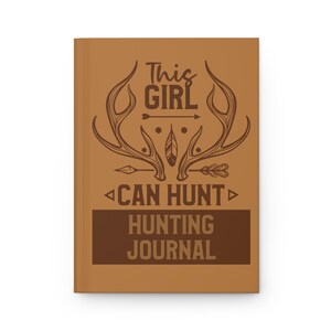 Hunting Journal for Girls | Personalized Outdoor Notepad, Gift for Female Hunters