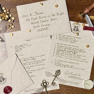 Wizard Acceptance Letter- Custom HP Letter - Wizard School Acceptance Letter - 11th Birthday Gifts