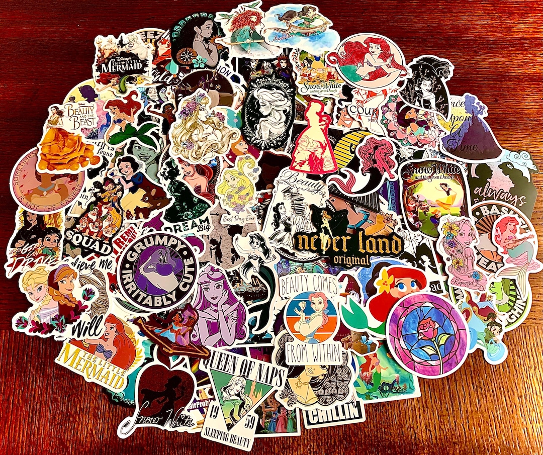 Princesscore Stickers Princess Stickers – Vinyl Decals for Laptops, Water Bottles - Etsy
