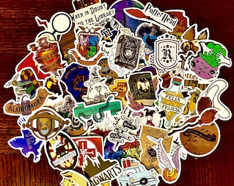 Wizard-stickers – vinylstickers voor laptops, waterflessen