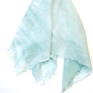 teal green square cotton bandana