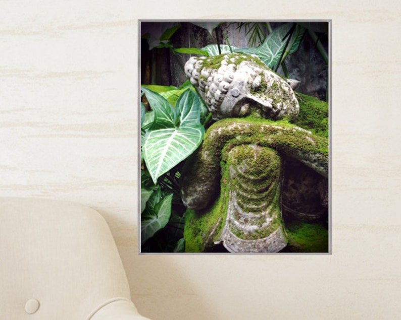 Yoga Art, Meditation Altar, 11x14 Spiritual Photography, Bali Garden, Buddha Art, Garden Sculpture Art, Yoga Studio Decor, Yoga Artwork image 4