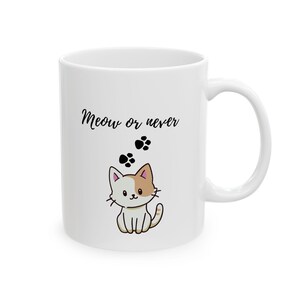 Cat Ceramic Mug, Unique Feline Design Coffee Cup, Kitty Lover Gift, Animal Print Tea Mug, Cute Kitten Kitchen Decor, Pet Owner Present