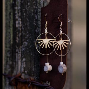Geweih Ohrringe, Boho Ohrringe, Festival Ohrringe, Montana Made Schmuck, Geweih Schmuck, Boho Schmuck, Hippie Ohrringe, 70er Jahre inspirierter Schmuck