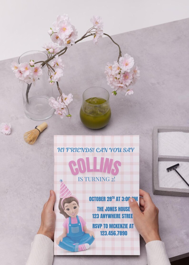 Miss Rachel Birthday Invitation- Hi Friends Can You Say Happy Birthday ...