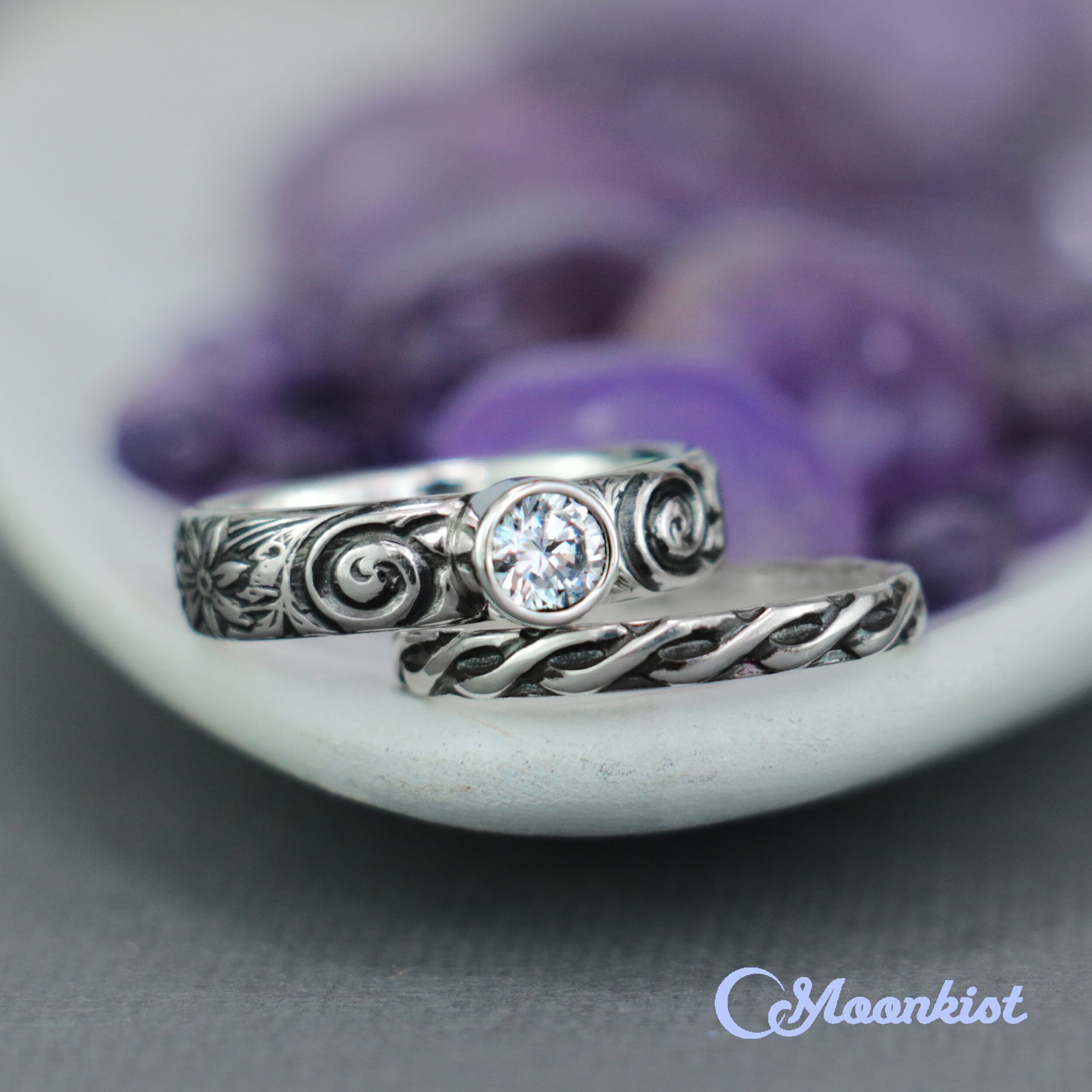 Wiccan outlet wedding bands