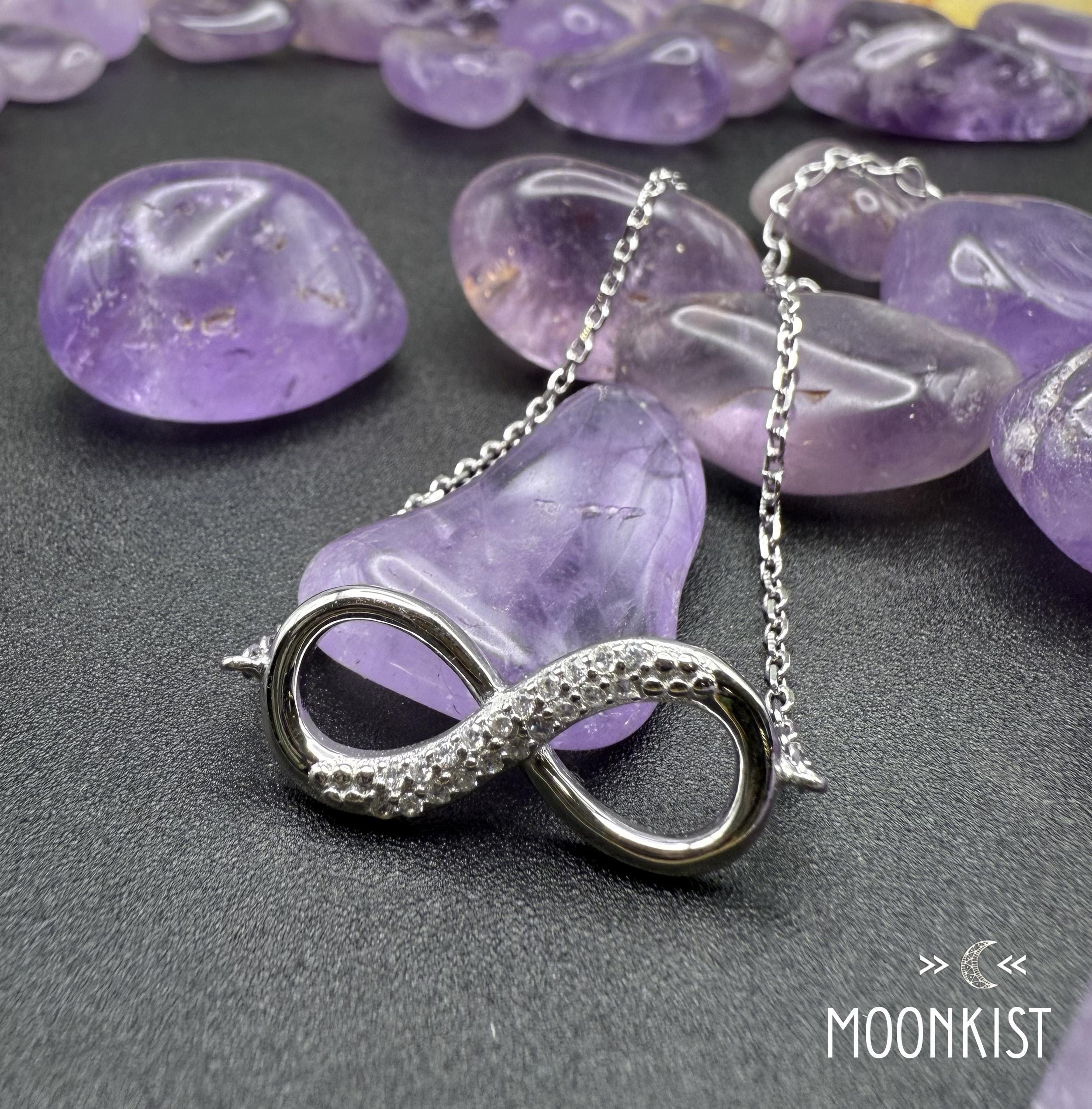 Sterling Silver Infinity CZ Bracelet, CZ Bracelet for Women, Infinity Symbol Bracelet, 925 CZ Bracelet, Gift for Her | Moonkist Designs