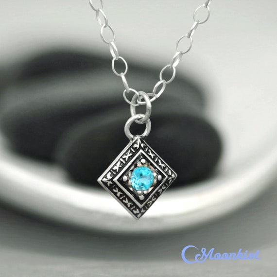 Etsy topaz necklace deals