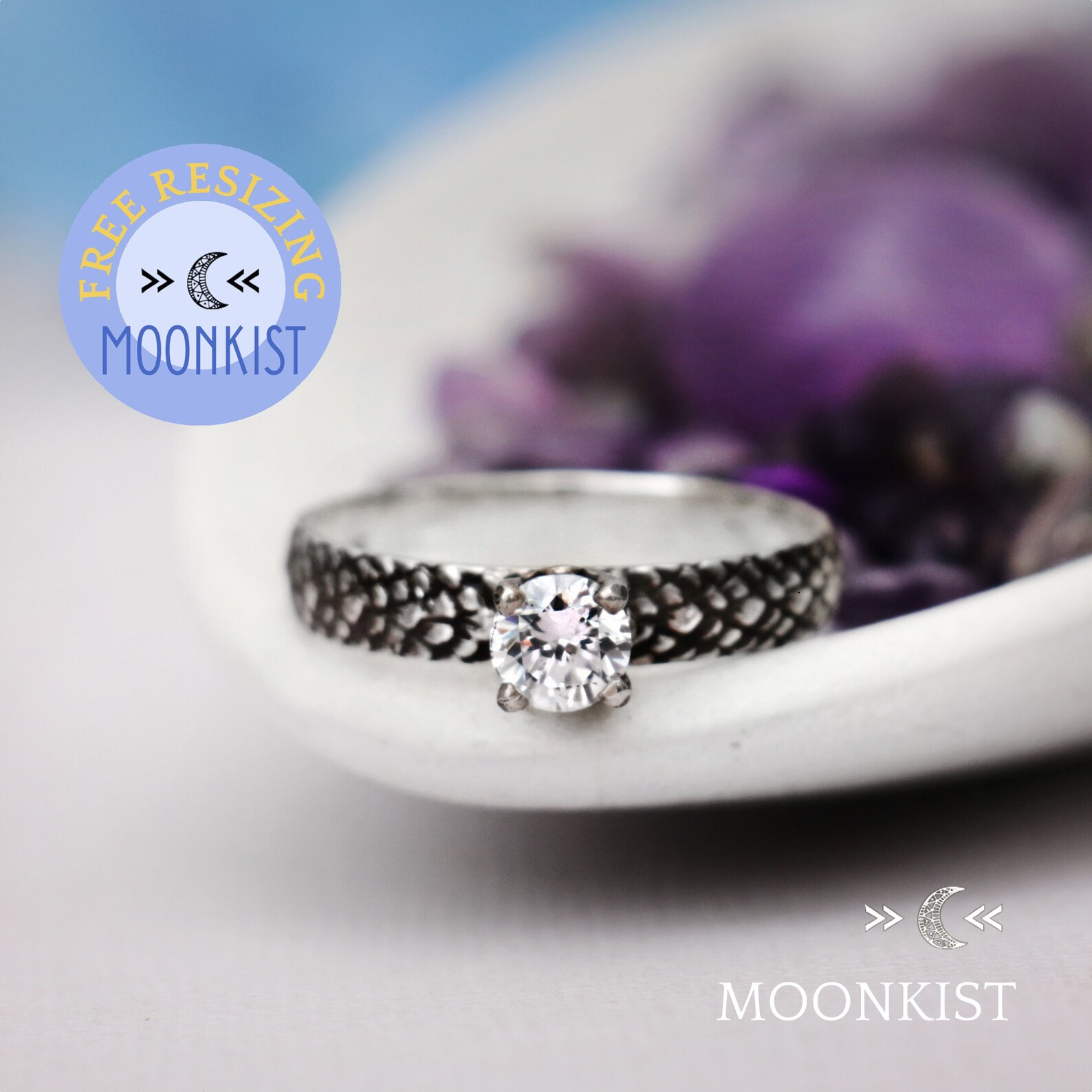 Womens Dragon Engagement Ring Sterling Silver Dragon Ring Etsy