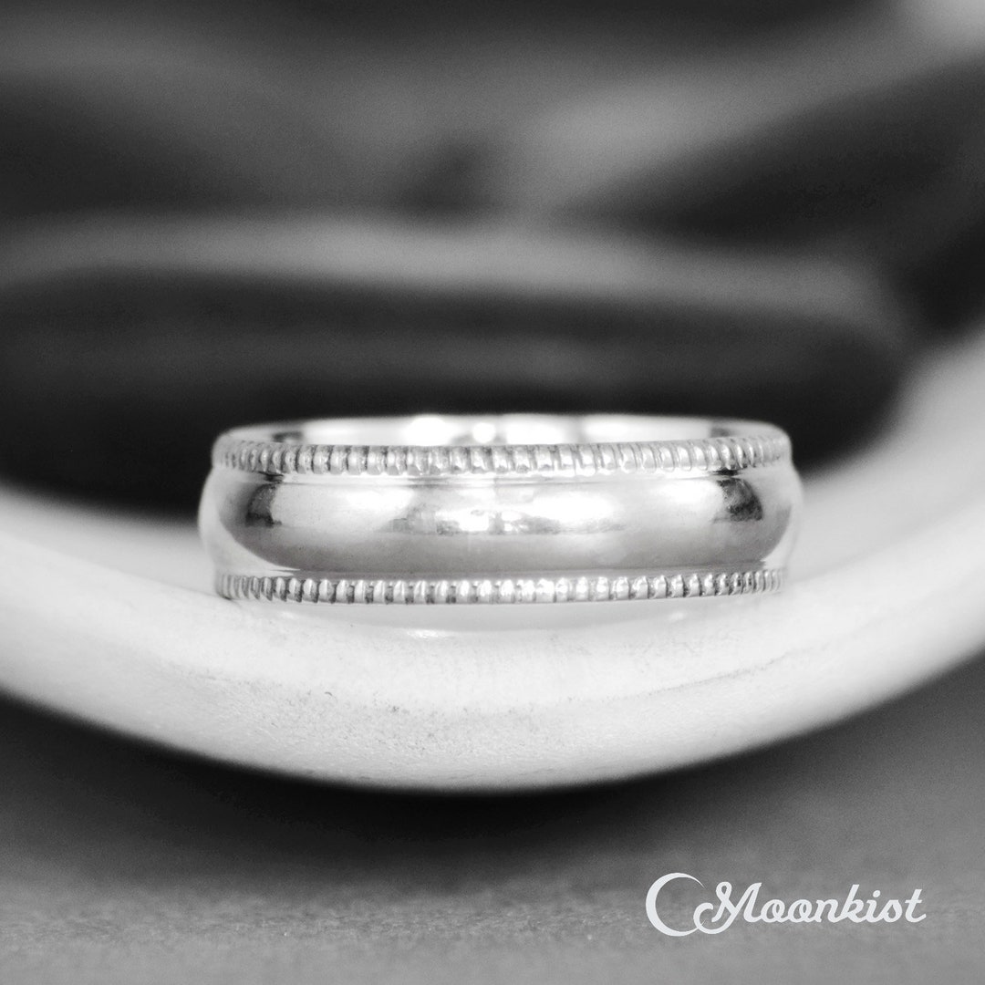 Simple Wedding Band, Sterling Silver Wedding Band, Classic Mens Wedding Band, Minimalist Wedding