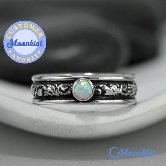 Design Style Man Jewelry for Party 8mm*10mm Natural Opal Ring Solid 925  Silver Australia Opal Man Jewelry with Gold Plating - AliExpress