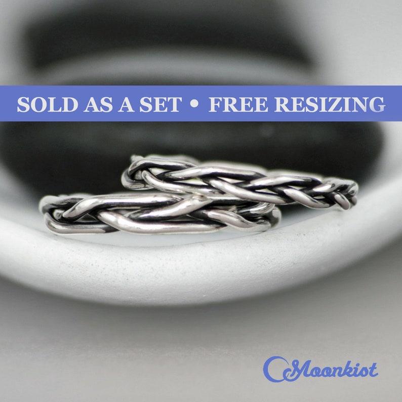 Celtic Promise Rings for Couples Matching Couple Rings Etsy