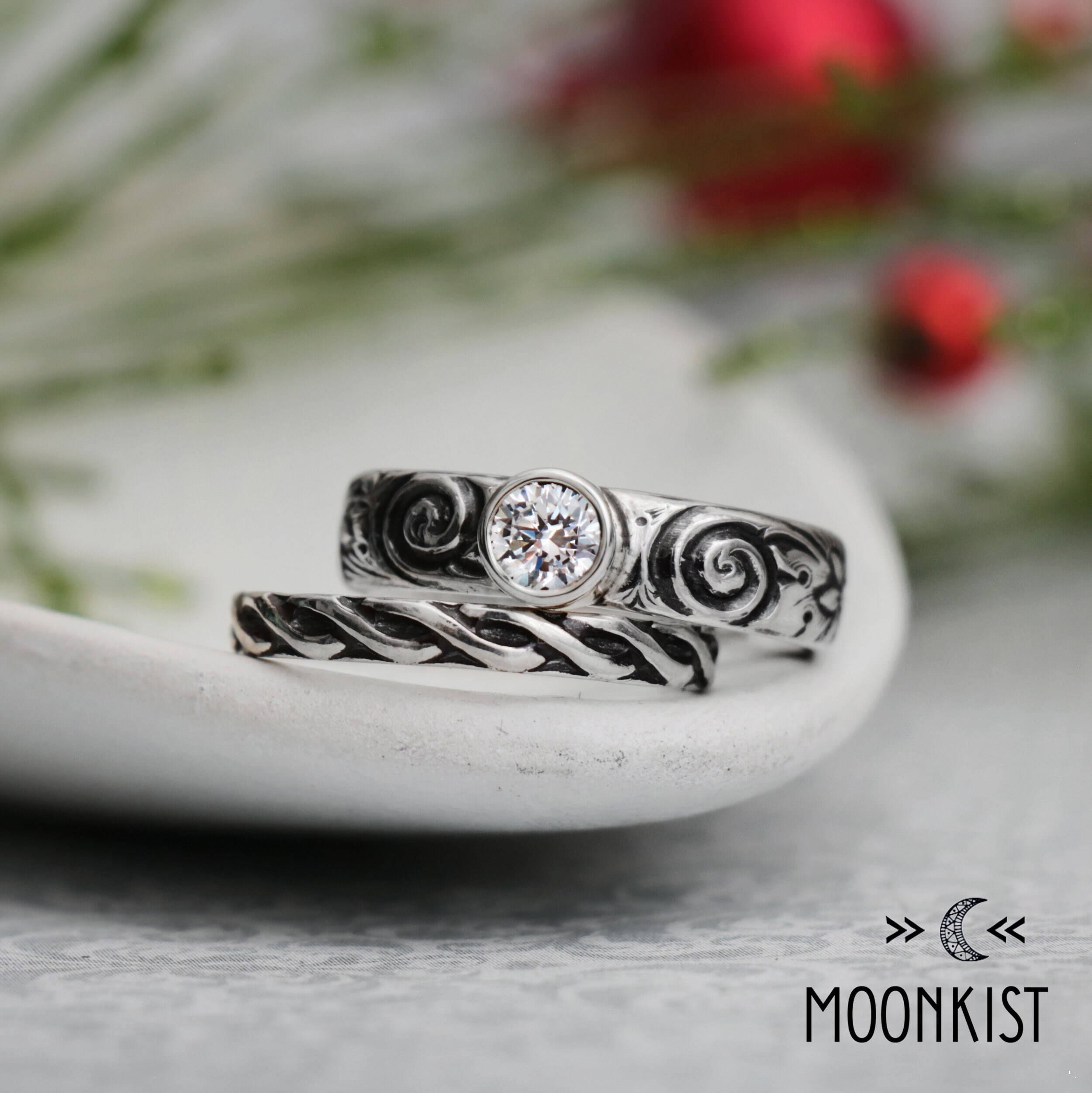 Wiccan wedding deals rings