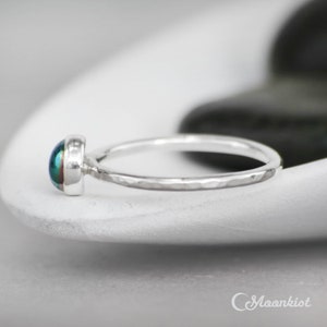 Simple Blue Topaz Promise Ring, Sterling Silver Blue Topaz Stacking ...