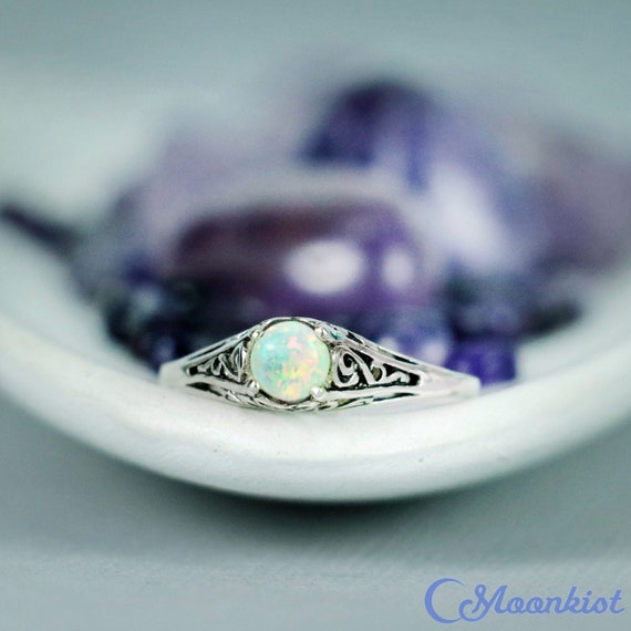 Opal 2024 filigree ring