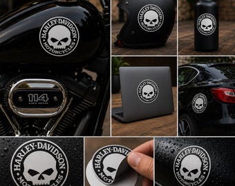 Paquete de archivos SVG de motocicletas con calaveras de motociclistas, imágenes prediseñadas de motociclistas vintage, PNG de motocicletas para diseño de camisetas, descarga digital para amantes de las motos.