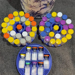 60 3ml Vial Storage Insert Set for 32oz Hydrapeak Food Jars