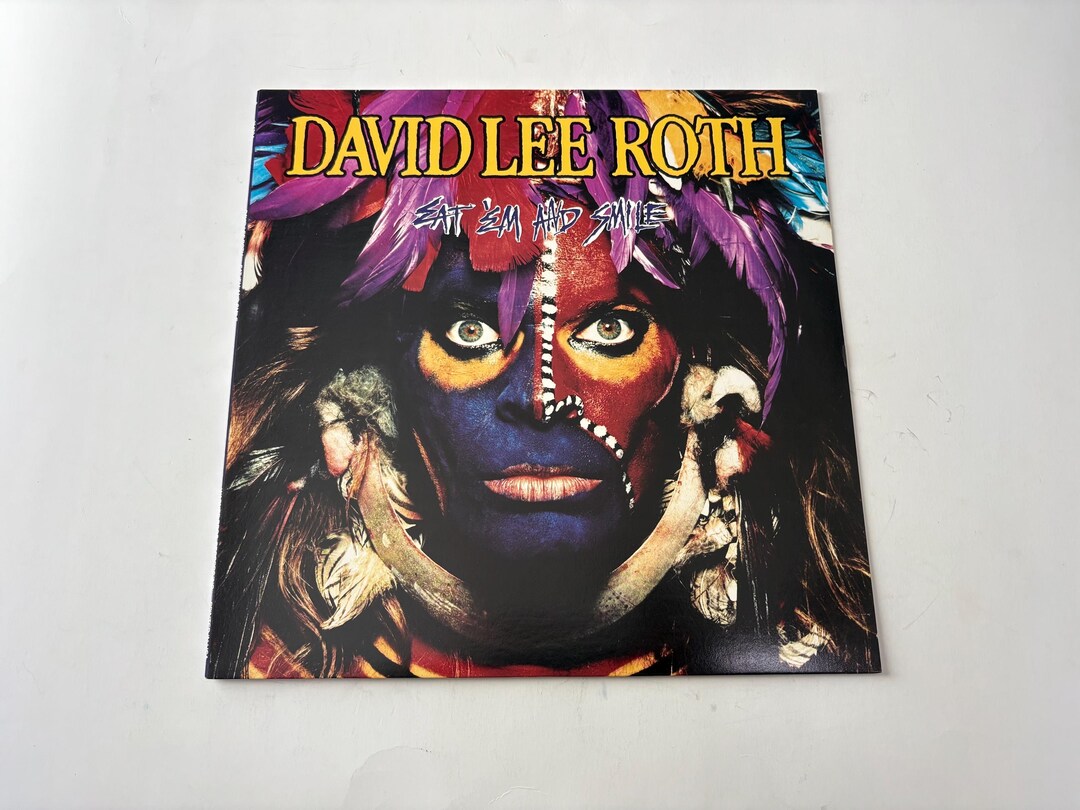 David Lee Roth Eat 'em and Smile Vinyl Record LP WB Records 1986