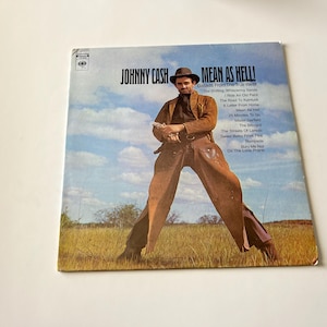 Johnny Cash Mean As Hell Ballads From The True West Disco de vinilo LP CS 9246 Columbia Stereo 1966 Venta de discos
