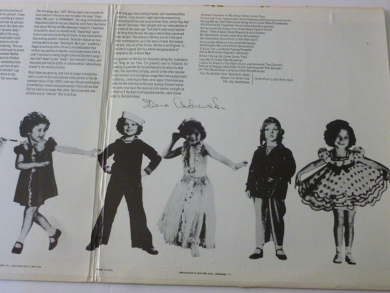 Little Miss Shirley Temple Vinyl Record LP 2-Record Set PTP-2034 Pickwick/33 Records 1973 Vinyl Records Sale image 4