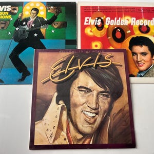 Elvis Presley The Sun Sessions - Golden Records - Welcome To My World Lot Of 3 Vinyl Records Sale (Read Description)