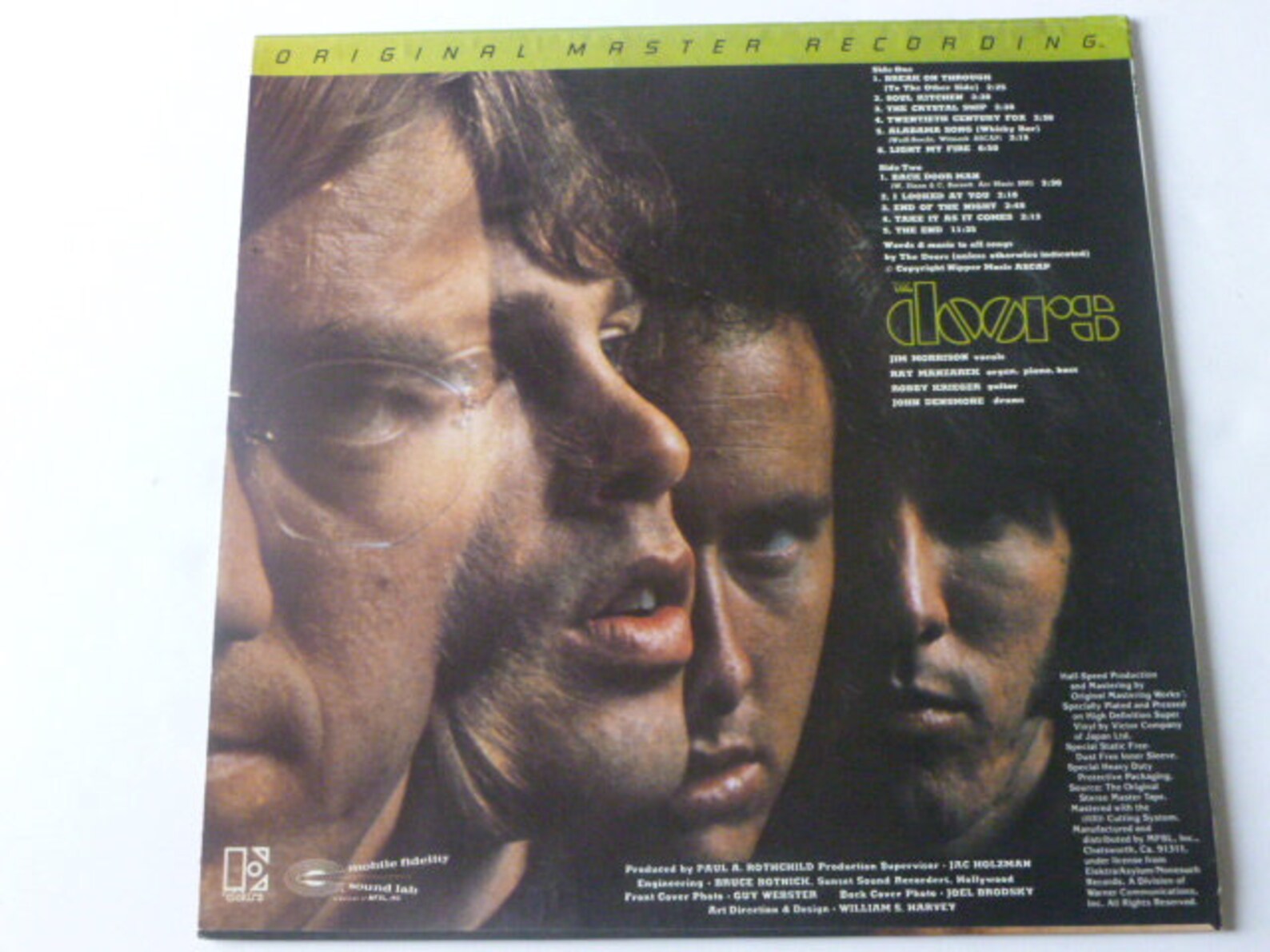 The Doors Original Master Recording Vinyl Record MFSL 1051 Etsy