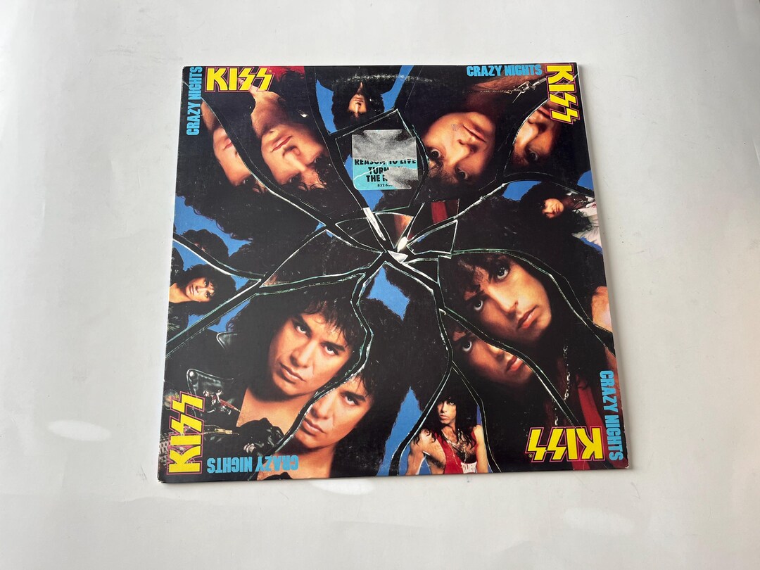KISS Crazy Nights Vinyl Record LP - 1987 Mercury Records (promo