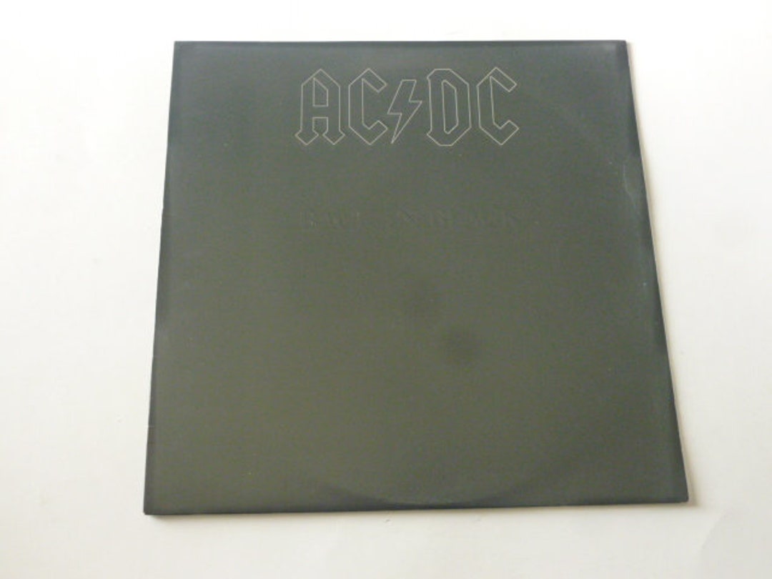 AC/DC Back in Black Vinyl Record Lp SD 16018 Embossed Cover, Grey Print ...