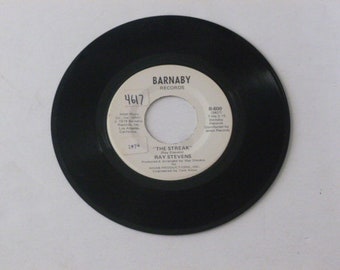 Ray Stevens "The Streak" Vintage 45 Record 7" 45rpm Record B-600 Barnaby Records 1974 /Jukebox Music