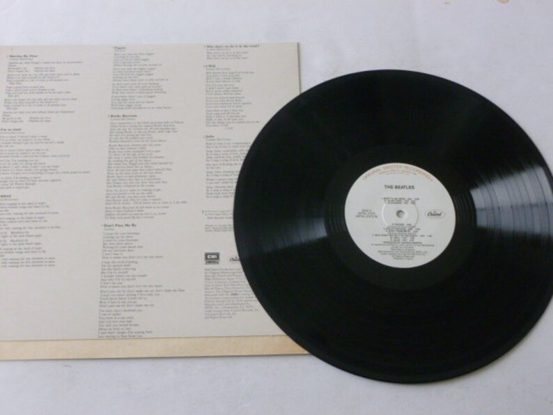 Beatles White Album original Master Recording Vinyl Record Etsy