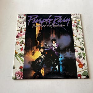 Prince And The Revolution Purple Rain (Includes Poster) Vinyl Record LP 1-25110 Warner Brothers Records 1984 Record Sale