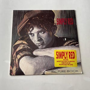 Vintage Simply Red Picture Book Vinyl Record LP - 1985