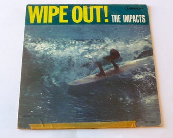 The  Impacts  Wipe Out Vinyl Record LP DFLP-1234 Del Fi Records 1964 Records Sale (Read Description)