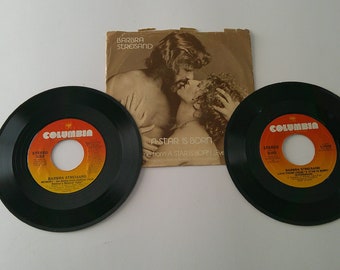 Barbara Streisand Lot Of 2 Assorted 45rpm 7" Record Sale