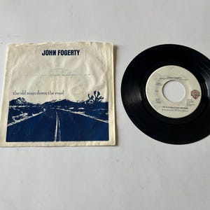 John Fogerty The Old Man Down The Road 45 Record 7" 45rpm Record 7-29100 Warner Brothers Records 1984 /Jukebox Music